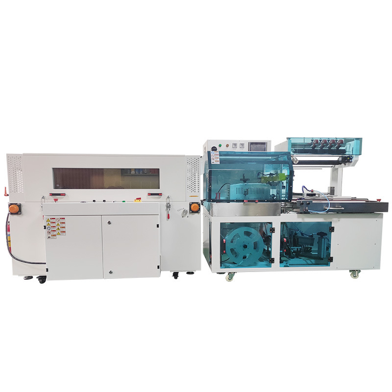 Full-automatic L-type sealing and cutting heat shrinking machine - YS-ZB-5AB+DN4525